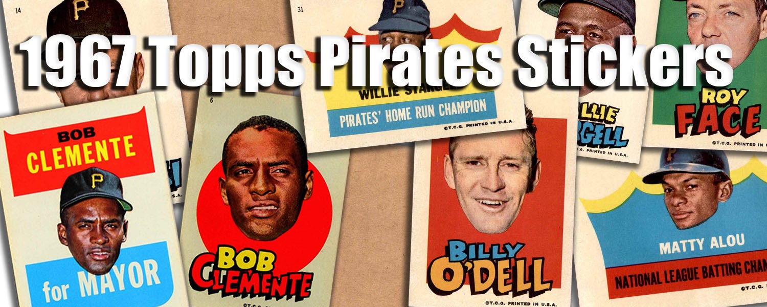 1967 Topps Pirates Stickers 